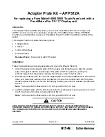 Eaton Cutler-Hammer APPS12A Quick Start Manual preview