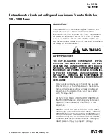 Preview for 1 page of Eaton Cutler-Hammer BIHI Instructions Manual