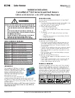 Eaton Cutler Hammer CurrentWatch EGF Series Installation Instructions preview