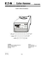 Предварительный просмотр 1 страницы Eaton Cutler-Hammer D64RP14 Series Instruction Manual