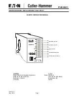 Eaton Cutler-Hammer D64RP18 Instruction Manual предпросмотр