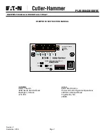 Предварительный просмотр 1 страницы Eaton Cutler-Hammer D64RPB125 Instruction Manual