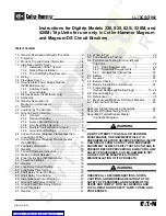 Eaton Cutler-Hammer Digitrip 520M Instructions Manual preview