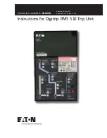 Eaton Cutler-Hammer Digitrip RMS 510 Instruction Leaflet preview