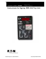 Предварительный просмотр 1 страницы Eaton Cutler-Hammer Digitrip RMS 810 Instructions Manual