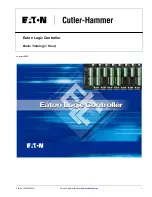 Предварительный просмотр 1 страницы Eaton Cutler-Hammer ELC Series Basic Training Manual