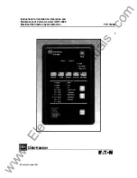 Eaton Cutler-Hammer IQ DP-4000 Installation, Operation And Maintenance Instructions preview