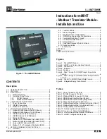 Eaton Cutler-Hammer Modbus mMINT Installation And Use Manual preview