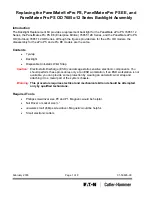 Eaton Cutler-Hammer PanelMate ePro PS 7685T-12 Series Replacement Procedures preview