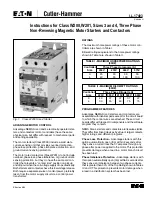 Eaton Cutler-Hammer W200 Instructions Manual preview