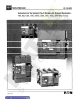 Preview for 1 page of Eaton Cutter-Hammer SPB-100 Instructions Manual