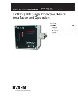 Eaton CVX050 Instruction Manual preview