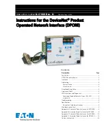 Preview for 1 page of Eaton DeviceNet Product Operated Network Interface Instruction Leaflet