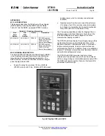 Preview for 73 page of Eaton Digitrip 3000 series Installation, Operation And Maintenance Instructions