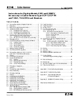 Eaton Digitrip 520MCV Instructions Manual предпросмотр