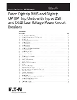 Eaton Digitrip RMS Series Instructional Leaflet предпросмотр