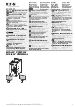 Предварительный просмотр 1 страницы Eaton DILM95-XSP XTCERENCOILF Instruction Leaflet