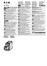 Eaton DILMS17 Series Instruction Leaflet предпросмотр