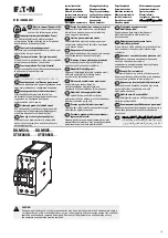 Предварительный просмотр 1 страницы Eaton DILMS40-DILMS65 Series Instruction Leaflet