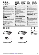 Eaton DMM-125/I5 Series Instruction Leaflet предпросмотр