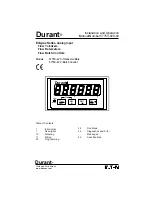 Preview for 1 page of Eaton Durant Eclipse Series Installation And Operation Manual