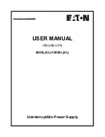 Preview for 1 page of Eaton DX 10000LXL User Manual