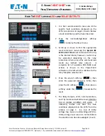 Предварительный просмотр 2 страницы Eaton E Series Cheat Sheet