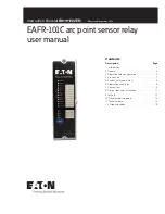 Предварительный просмотр 1 страницы Eaton EAFR-101C Instruction Booklet