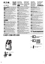 Предварительный просмотр 1 страницы Eaton EASY-COM-RTU-M1 Instruction Manual