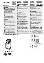 Preview for 1 page of Eaton EASY-COM-RTU-M1 Instruction Manual