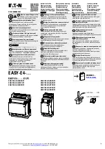 Предварительный просмотр 1 страницы Eaton easyE4 series Instruction Leaflet