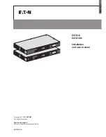 Eaton EATS16N Installation And User Manual preview