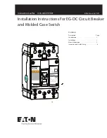 Предварительный просмотр 1 страницы Eaton EG-DC Series Instruction Leaflet