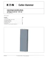 Preview for 1 page of Eaton EGS100L24R Manual