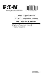 Предварительный просмотр 1 страницы Eaton ELCM TC Series Instruction Sheet