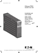 Eaton Ellipse PRO 1200 Installation And User Manual предпросмотр