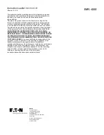 Предварительный просмотр 960 страницы Eaton EMR-4000 Installation, Operation And Maintenance Manual