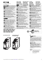 Предварительный просмотр 1 страницы Eaton EMT6 (230V) Instruction Leaflet