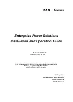 Eaton EPS2-411-2000 Installation And Operation Manual preview