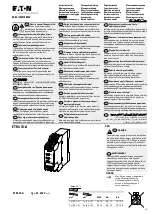 Предварительный просмотр 1 страницы Eaton ETR4 Instruction Leaflet