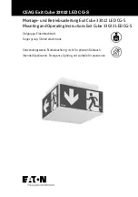 Eaton Exit Cube Mounting And Operating Instructions preview