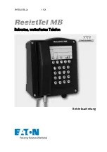 Предварительный просмотр 1 страницы Eaton FHF ResistTel MB Operating Instructions Manual