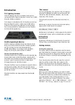 Preview for 5 page of Eaton FLX Lighting Console User Manual