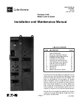 Preview for 1 page of Eaton Freedom 2100 Installation And Maintenance Manual