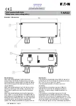 Предварительный просмотр 1 страницы Eaton Funke+Huster Fernsig TAR22 Manual