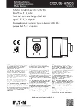 Eaton GHG 981 Series Operating Instructions Manual preview