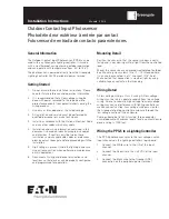 Preview for 1 page of Eaton Greengate PPS-5 Installation Instructions Manual