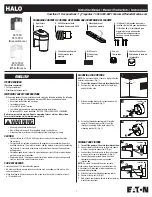 Eaton HALO FE13PC Instruction Manual preview