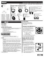 Eaton HALO FSS153TB Instruction Manual preview