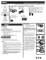 Eaton HALO FT1850LW Instruction Manual предпросмотр